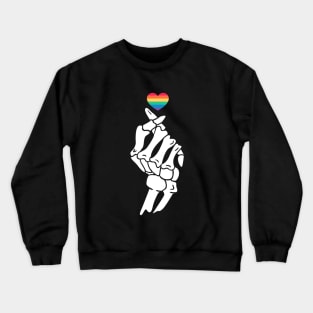 Skeleton Pride Heart Crewneck Sweatshirt